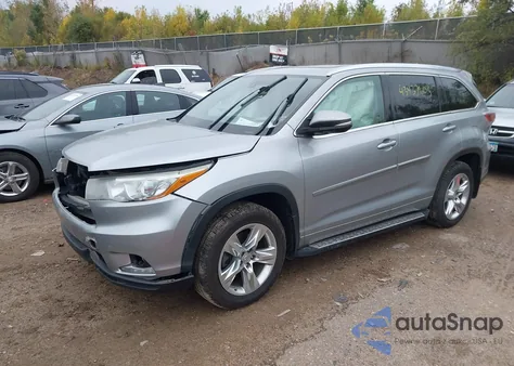 2015 Toyota Highlander Limited Platinum V6 from USA, damaged, VIN 5TDDKRFH7FS120719